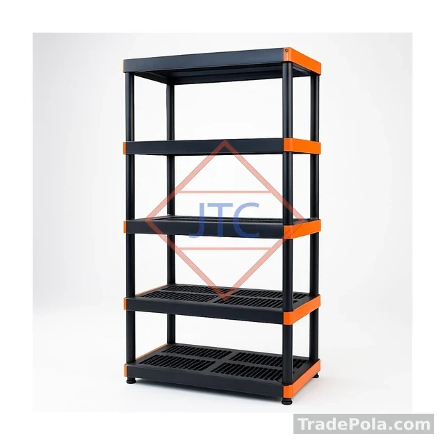 Plastic Storage Rack 72″ × 36″ × 18″ (5 Layer)