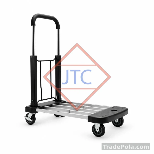 Premium Aluminium Compact Retractable Cargo Trolley 30″ × 21″ | 150kg Capacity