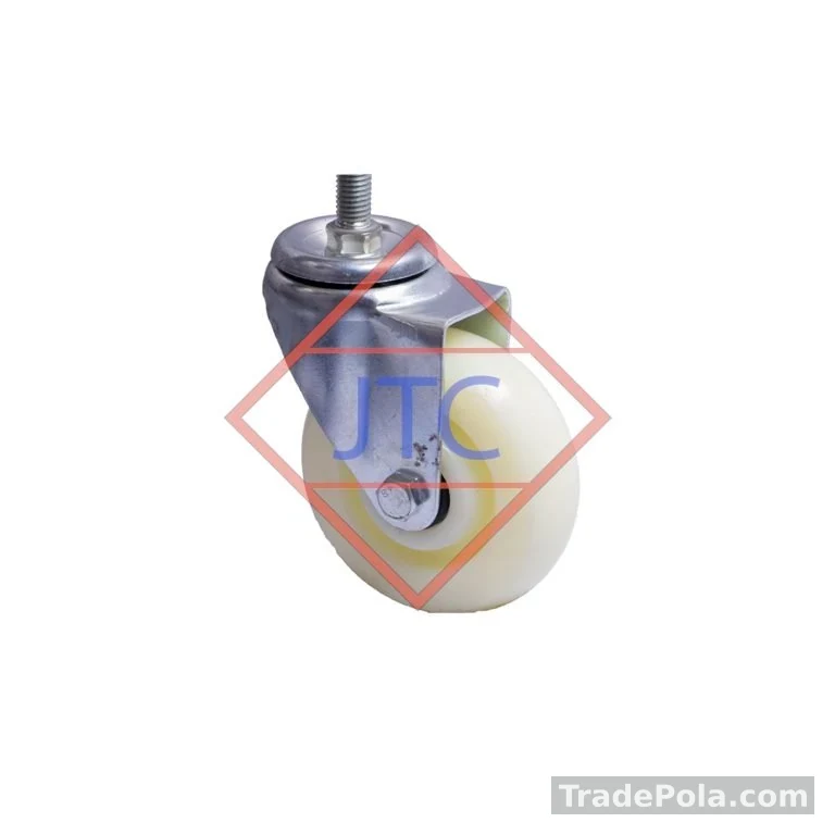 4″ Nylon Threaded Stem Caster Wheel