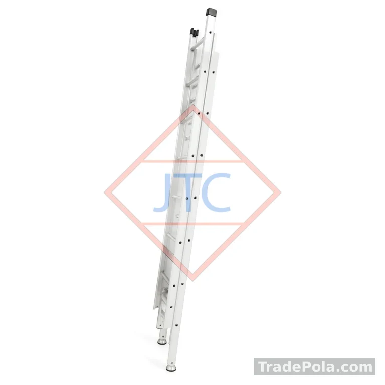 Heavy Three-Section Aluminium Extension Ladder — 3 mm