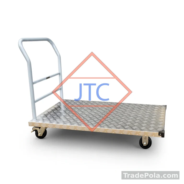 4 Wheel Heavy Duty Aluminium Top Trolley 46” X 28” – 800Kg