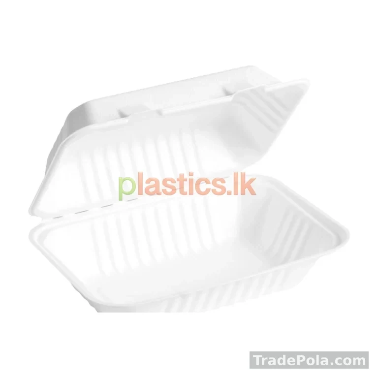 Bagasse hinged containers