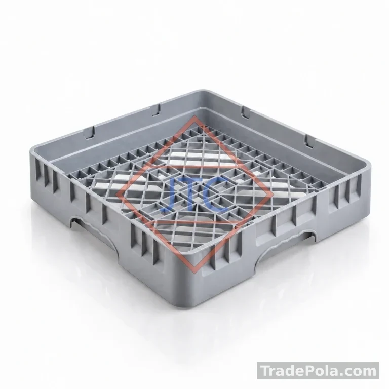 Commercial Dishwasher Glass Rack – 500 × 500 mm