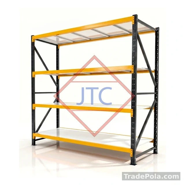 Boltless Steel Storage Rack – 72″ × 24″ | 4 Shelves | 250kg Per Shelf