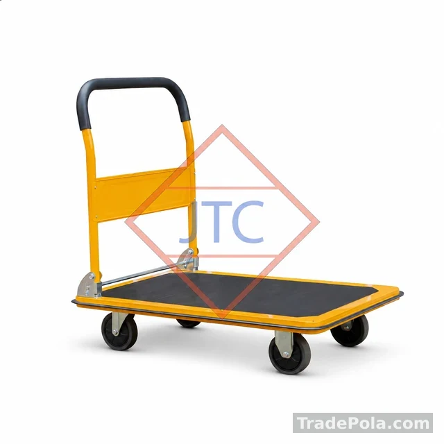 Yelba Steel Cargo Folding Trolley 35″ x 24″ with 250Kg Capacity
