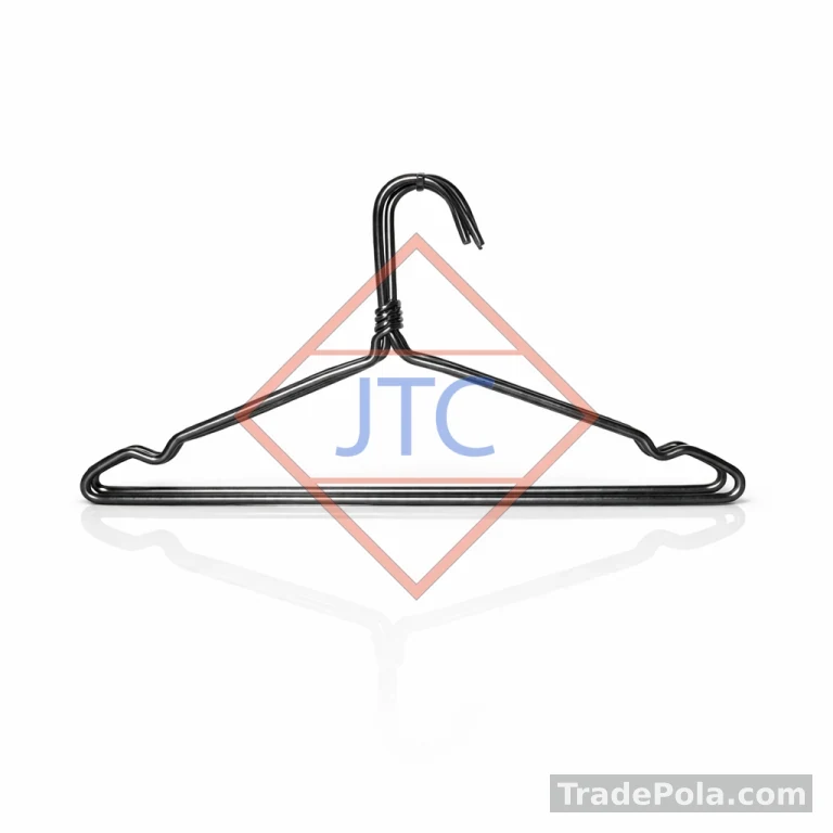 Grey Wire Clothes Hangers – Powder Coated