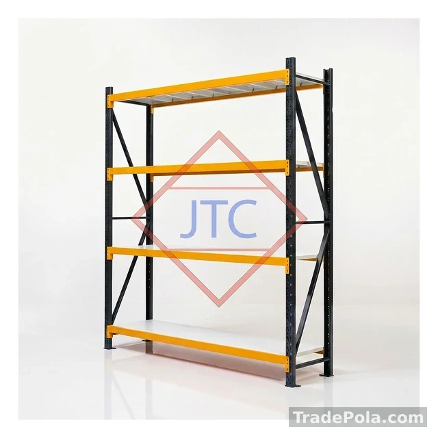 Boltless Steel Storage Rack – 60″ × 18″ | 4 Shelves | 200kg Per Shelf