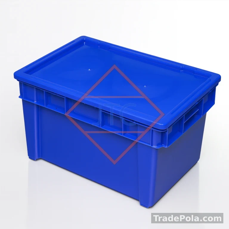 Crate CP34 With Lid – 540 (L) X 353 (B) X 300 (H) – (Fish Crate)