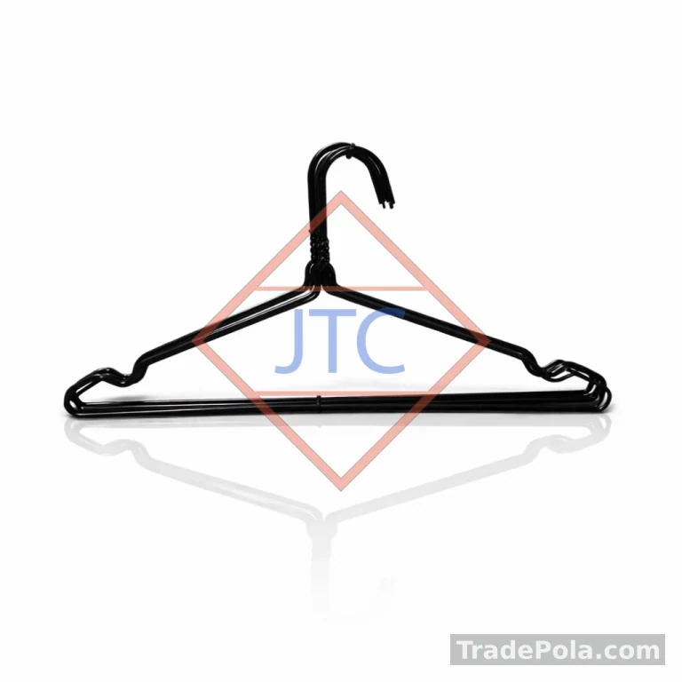 Black Wire Clothes Hangers – Powder Coated