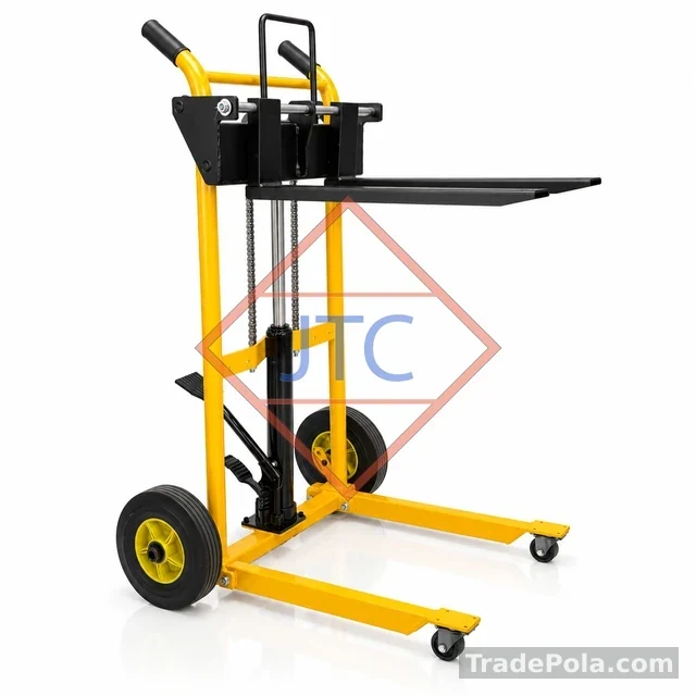 Manual Hydraulic Mini Stacker 200kg – Foldable Hand Forklift