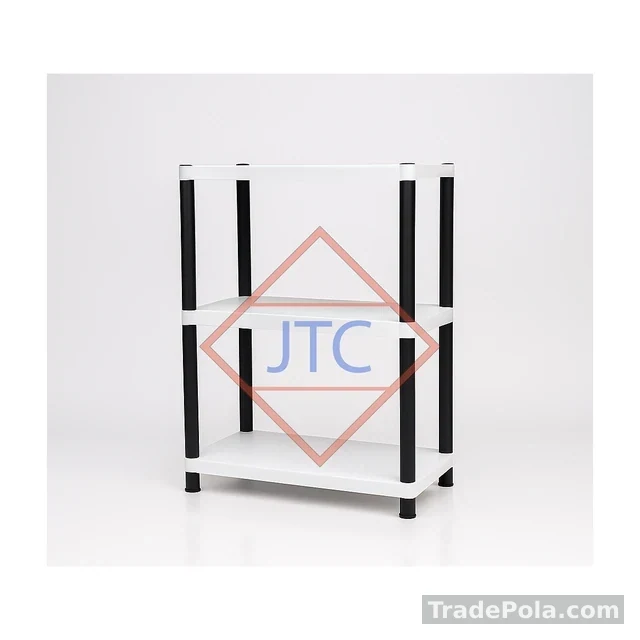 Plastic Storage Rack 33″ × 28″ × 15″ (3 Layer)