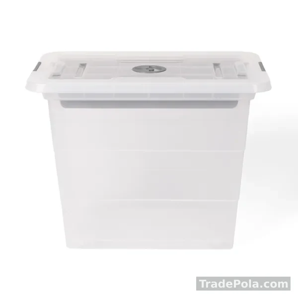 Plastic Storage Box Transparent with Tray 40 LTR (Phoenix)