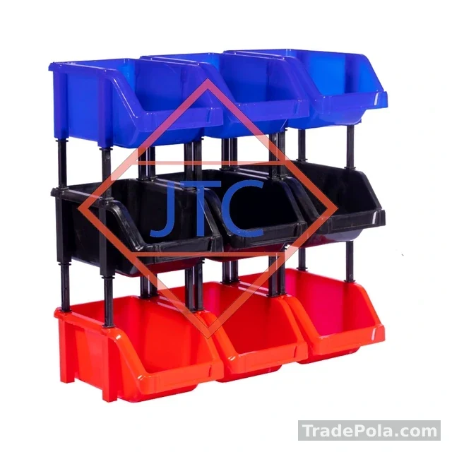 Storage Bin Rack 9 pcs – Small
