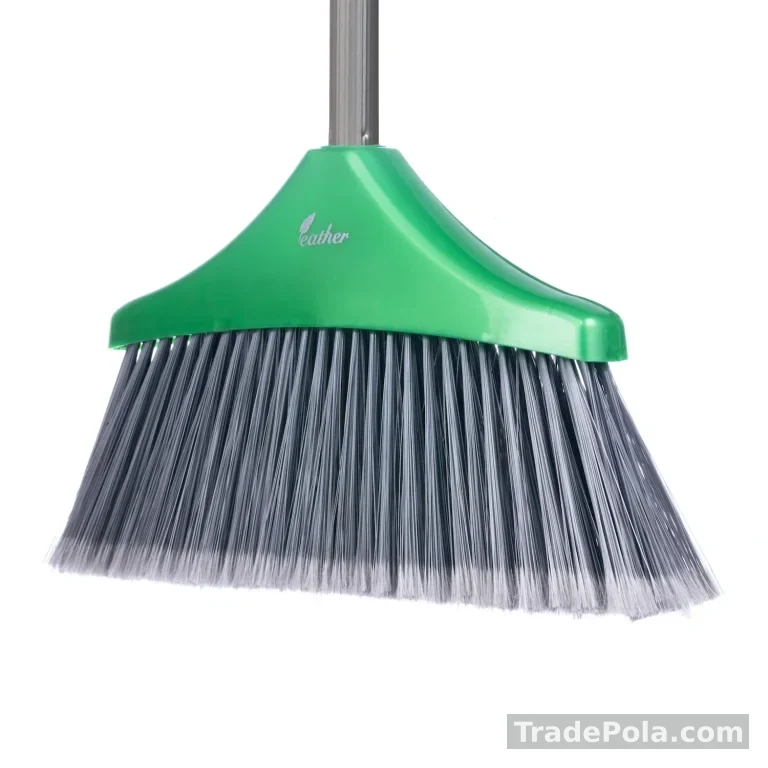 Curved Indoor Broom with Handle Elegance
