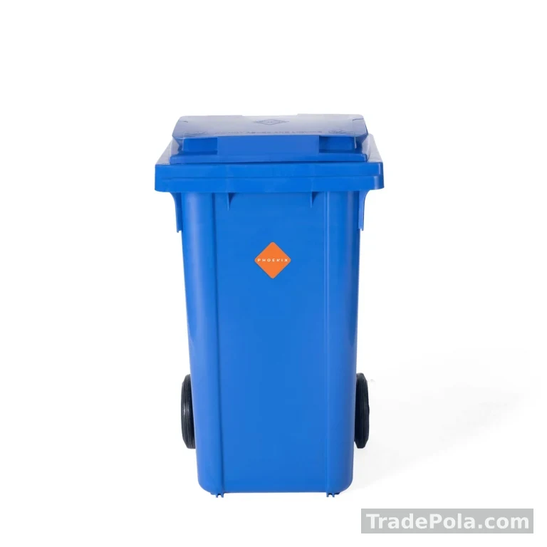Phoenix 120 Litre Garbage Bin with Wheels (HDPE)