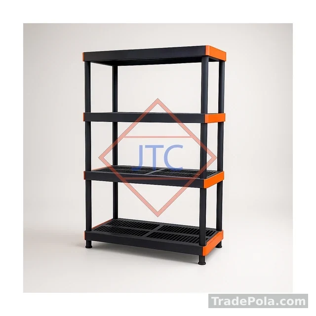 Plastic Storage Rack 54″ × 36″ × 18″ (4 Layer)