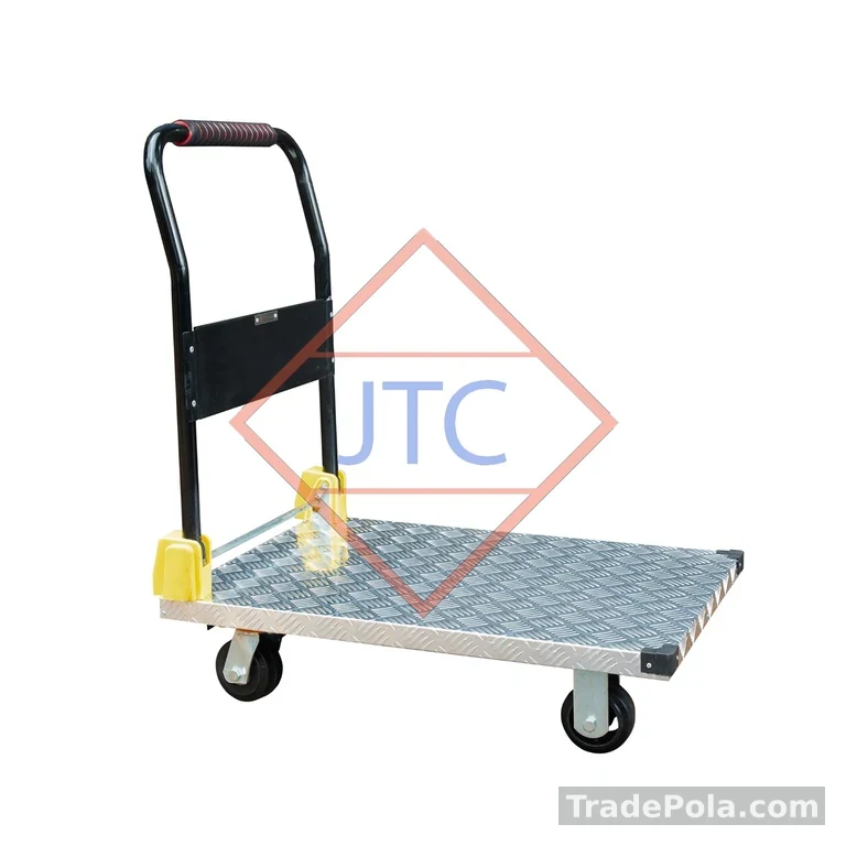 4 Wheel Aluminium Top Folding Trolley 30.5” X 21” – 400Kg