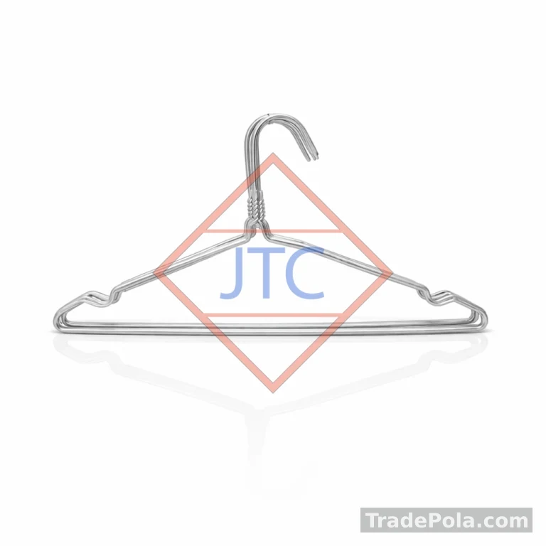 Silver Wire Clothes Hangers – Powder Coated