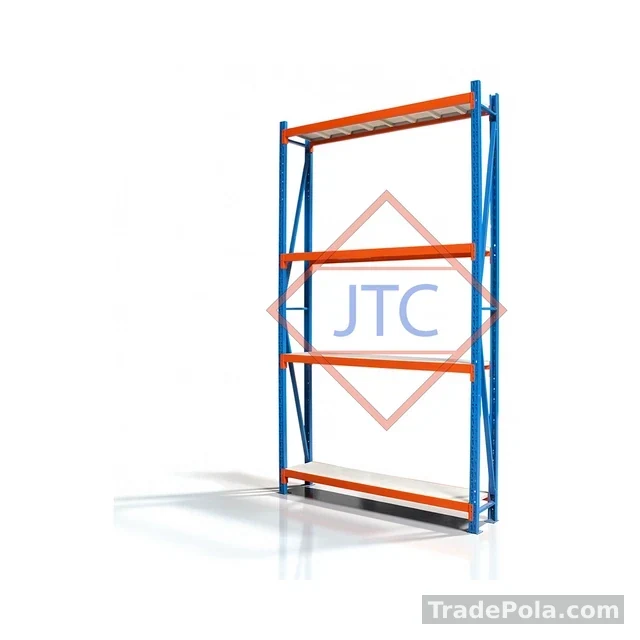 Boltless Steel Storage Rack – 60″ × 12″ | 4 Shelves | 200kg Per Shelf