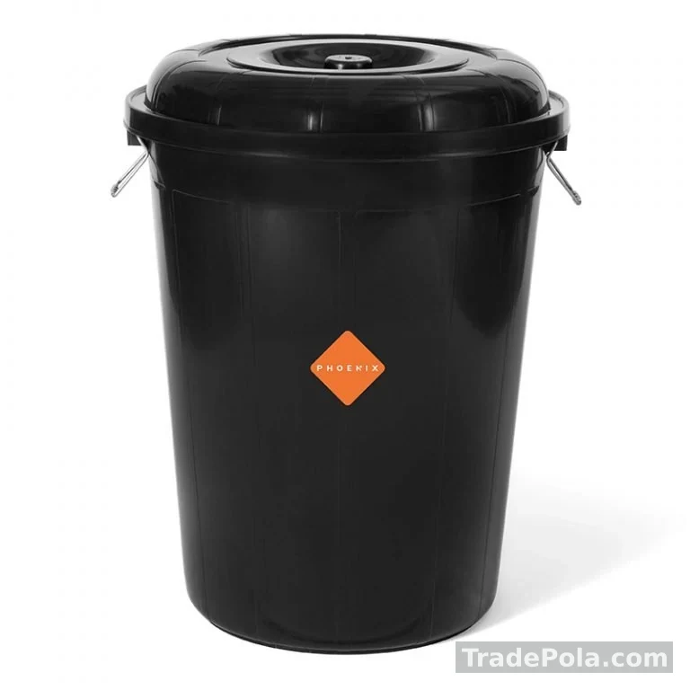 Barrel Bin 100 LTR with Lid – Black Phoenix