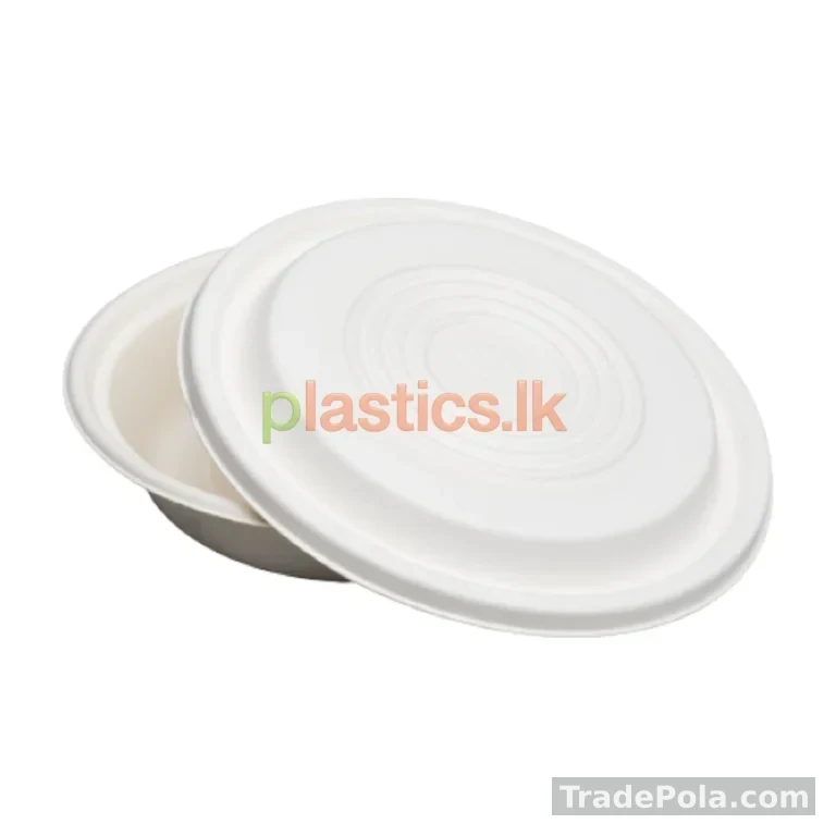 Bagasse bowls with lids