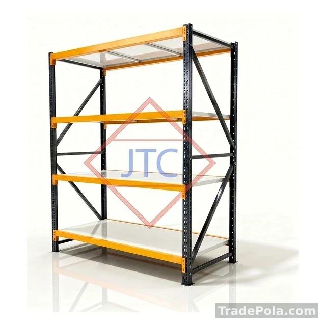Boltless Steel Storage Rack – 60″ × 24″ | 4 Shelves | 250kg Per Shelf