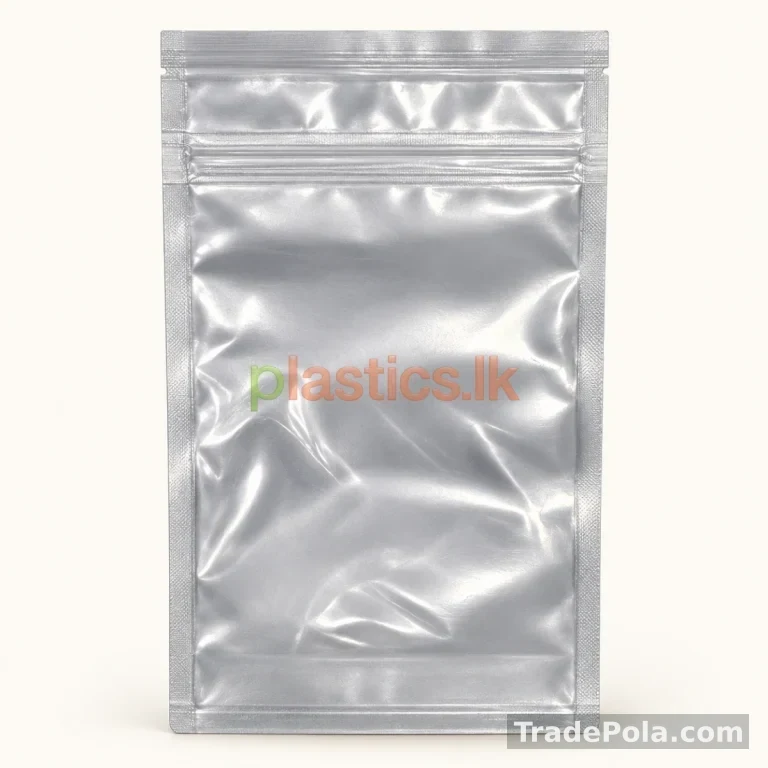 Silver Foil Stand-Up Ziplock Pouches