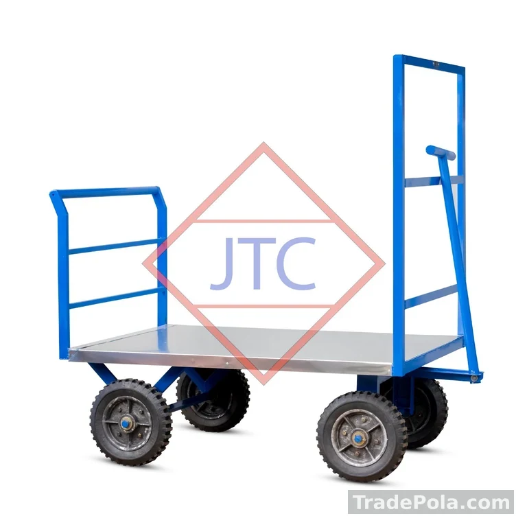 4 Wheel Wagon Cart With 500Kg Capacity And Outdoor Wheels