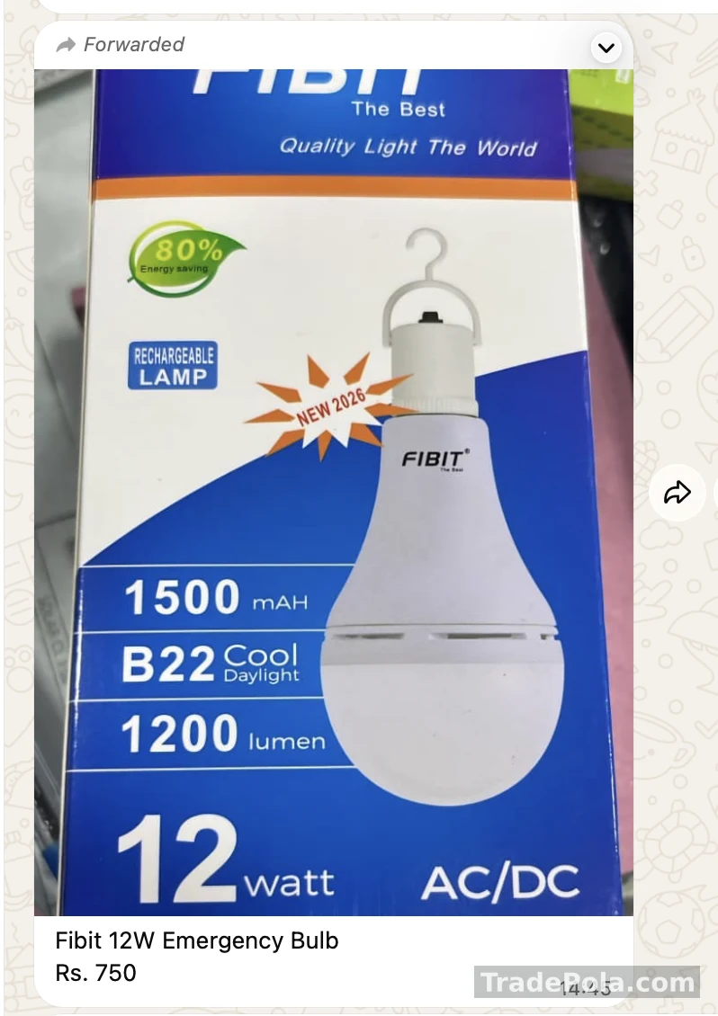 FIBIT 12W Emergency Bulb