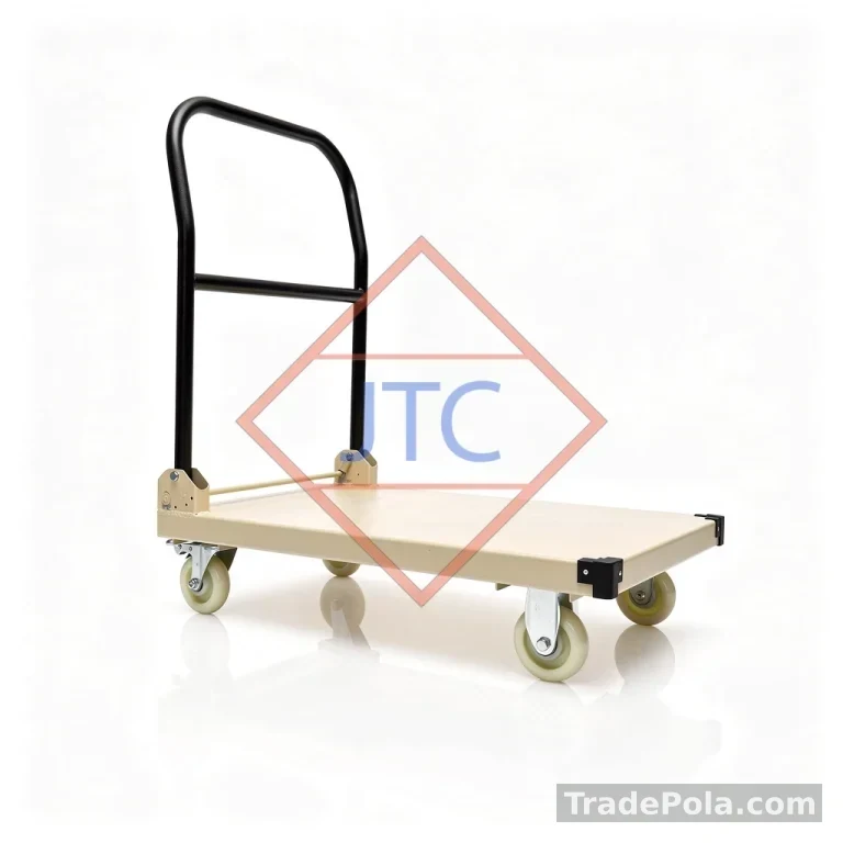 Valex Steel Platform Trolley 30 × 20 Inch – 200Kg, Foldable Handle