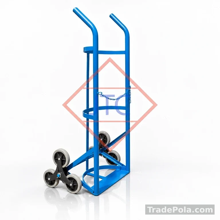 Large Gas Cylinder Trolley With Stair Climber Wheels